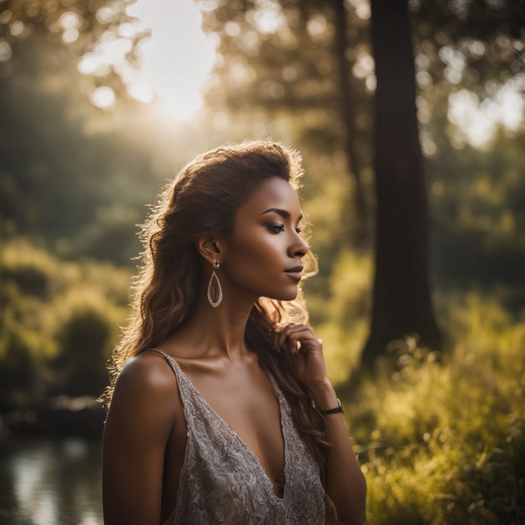 A woman in various settings and moods captured through photography.